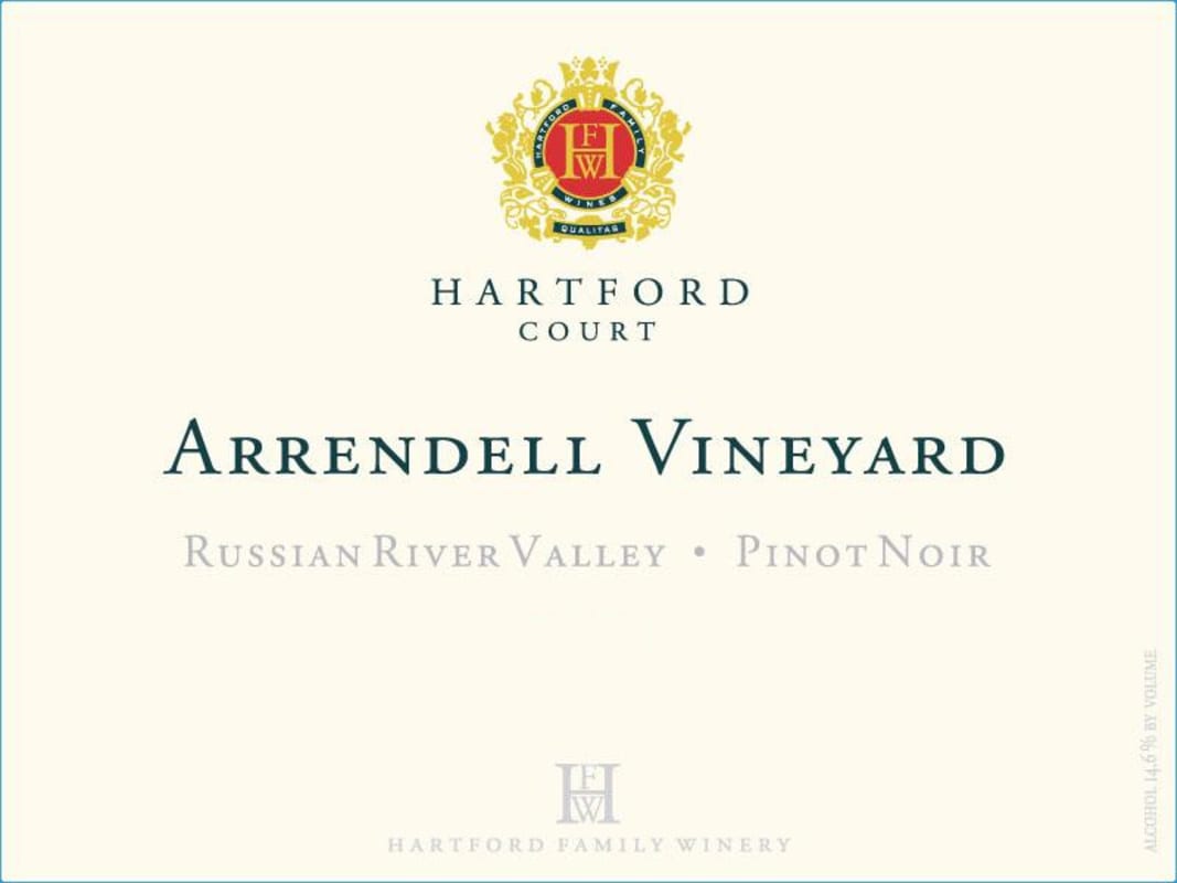 Hartford Russian River Valley Arrendell Vineyard Pinot Noir 2011 Front Label