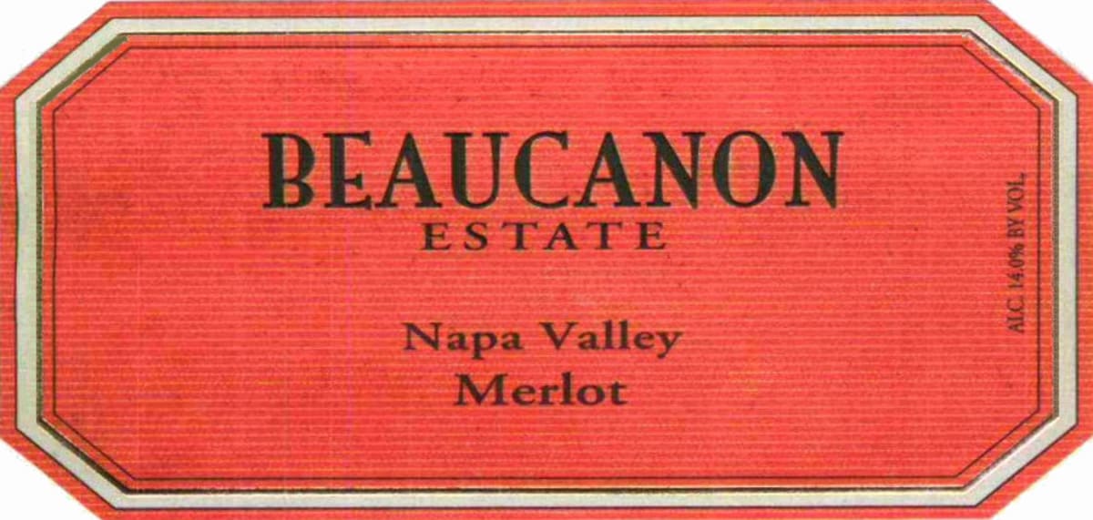 Beaucanon Estate Merlot 2011 Front Label