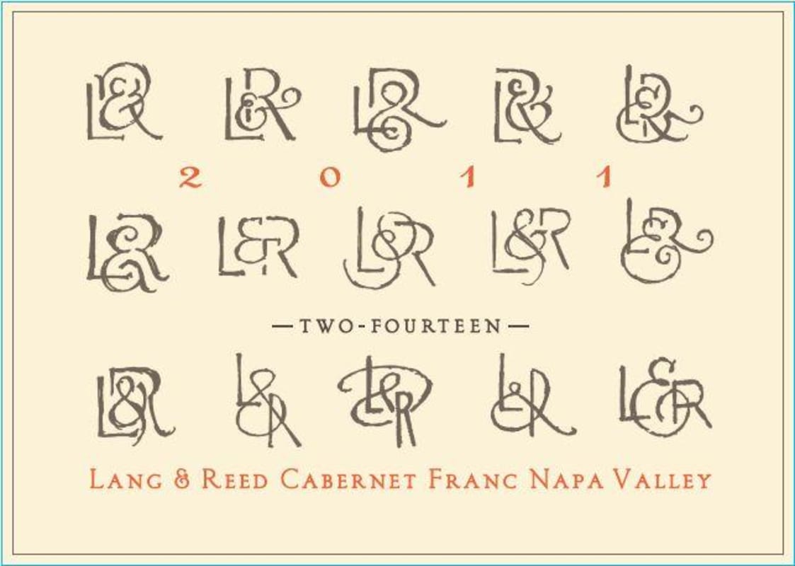 Lang & Reed Two-Fourteen Cabernet Franc 2011 Front Label