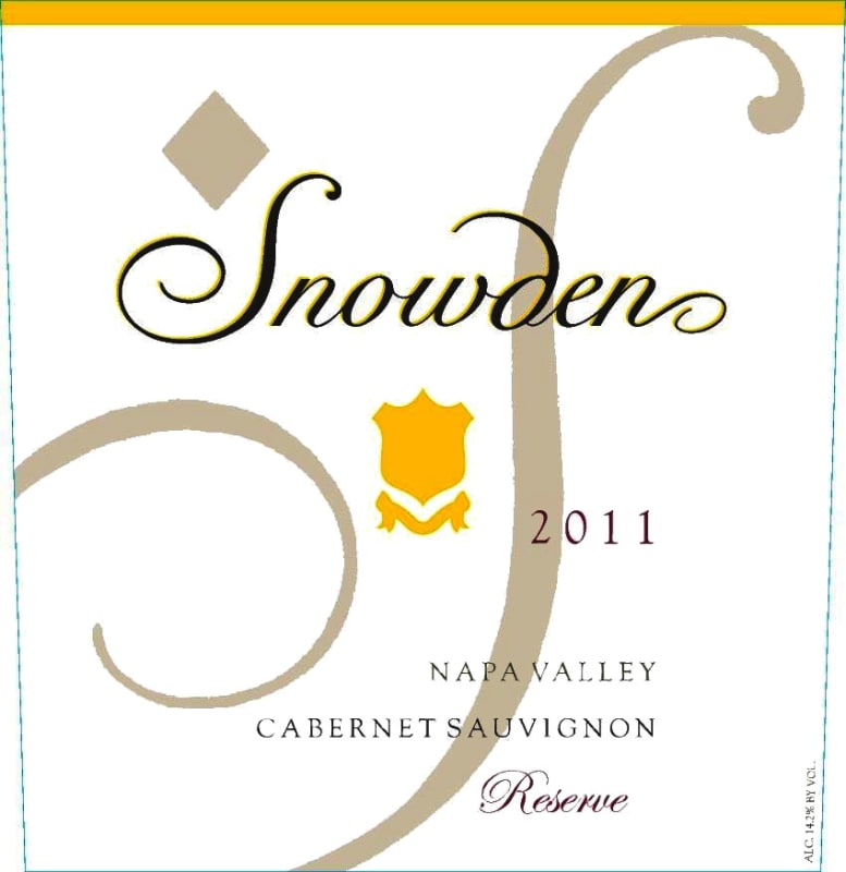 Snowden Reserve Cabernet Sauvignon 2011 Front Label