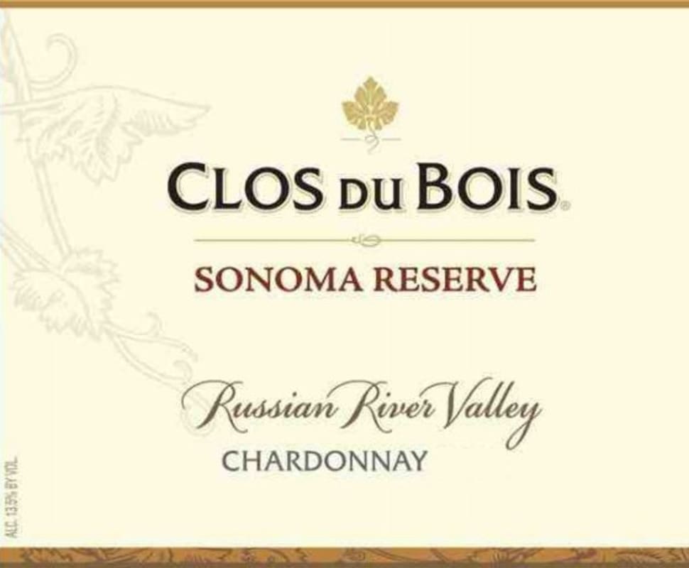 Clos du Bois Russian River Valley Reserve Chardonnay 2011 Front Label