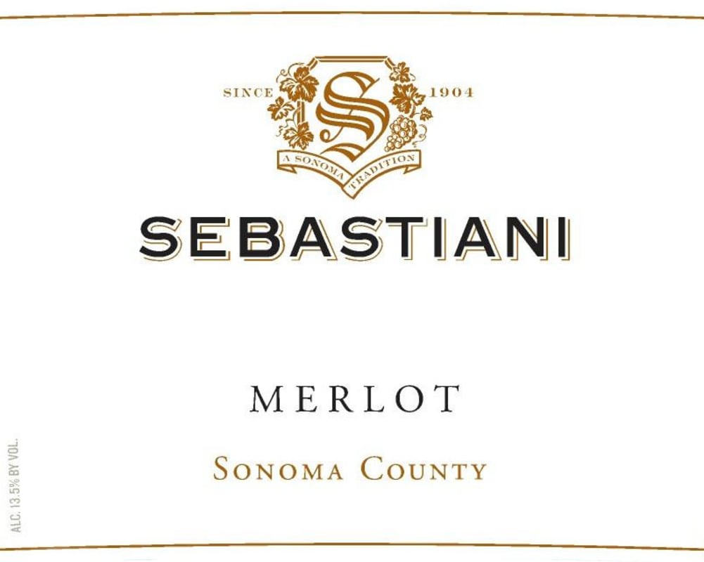 Sebastiani Sonoma County Merlot 2011 Front Label