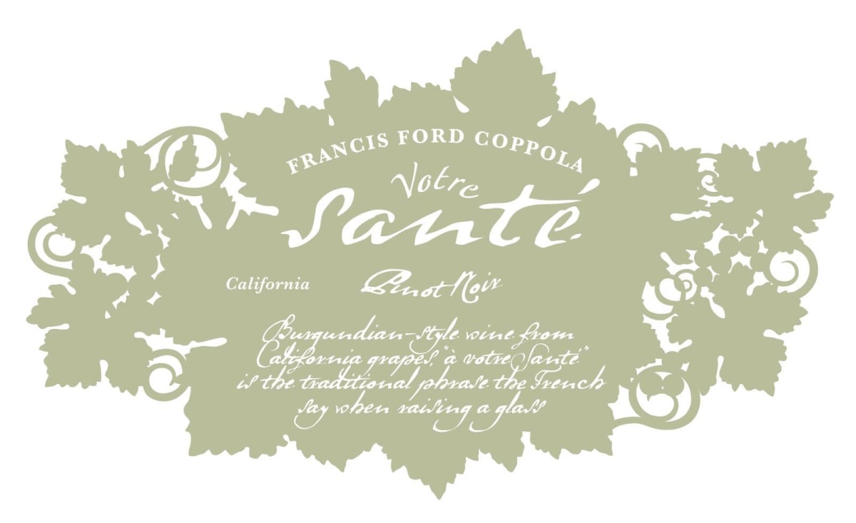 Francis Ford Coppola Votre Sante Pinot Noir 2011 Front Label