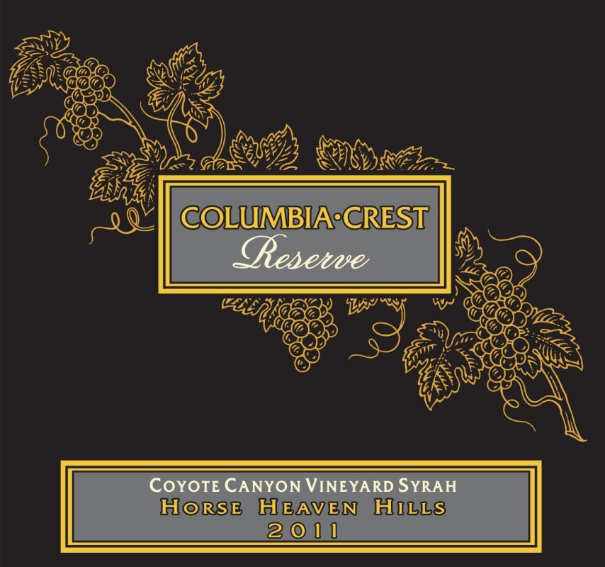 Columbia Crest Coyote Canyon Vineyard Reserve Syrah 2011 Front Label