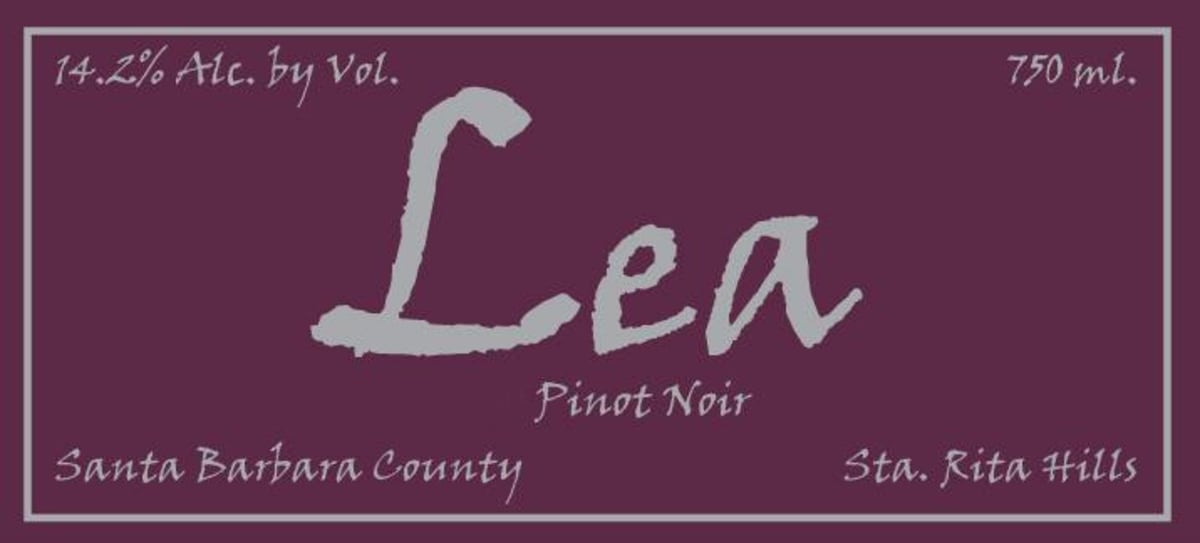 Tensley Lea Pinot Noir 2011 Front Label