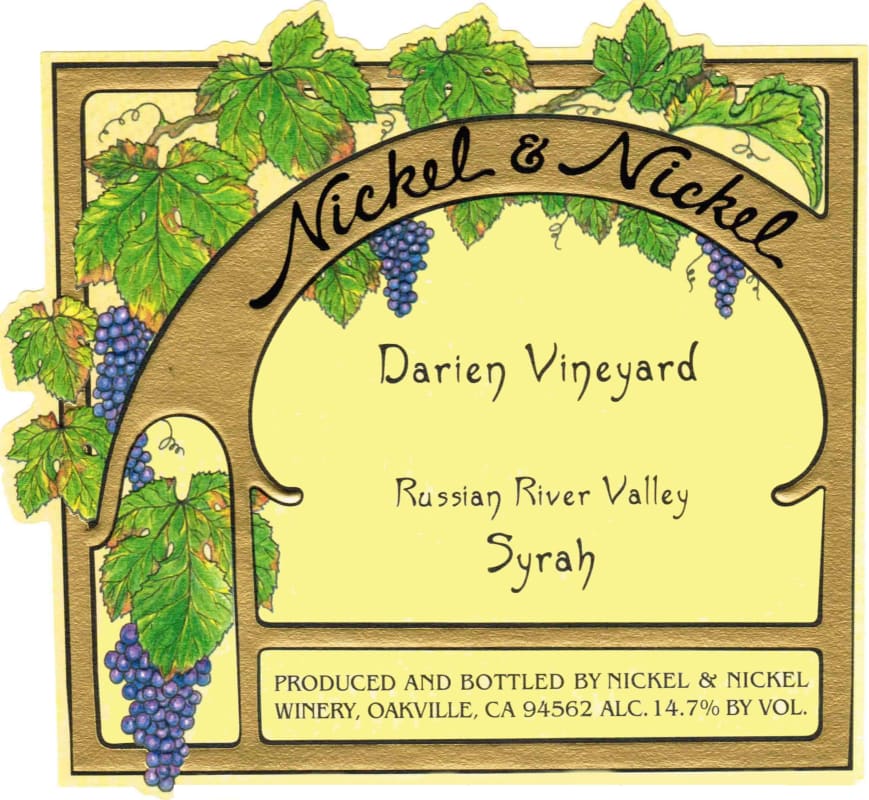 Nickel & Nickel Darien Vineyard Syrah 2011 Front Label