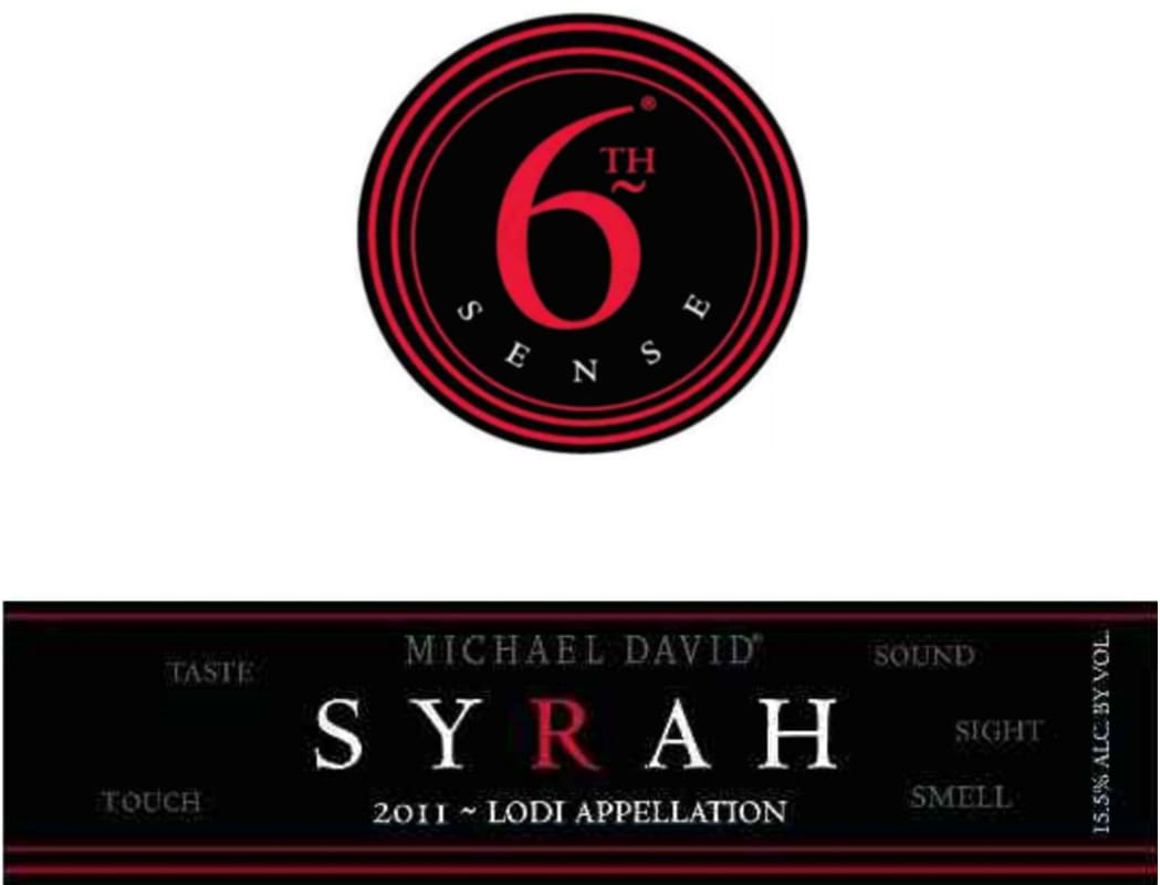Michael David Winery Sixth Sense Syrah 2011 Front Label