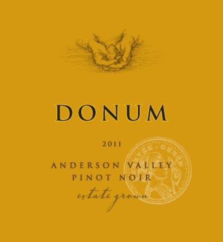 Donum Anderson Valley Estate Pinot Noir 2011 Front Label