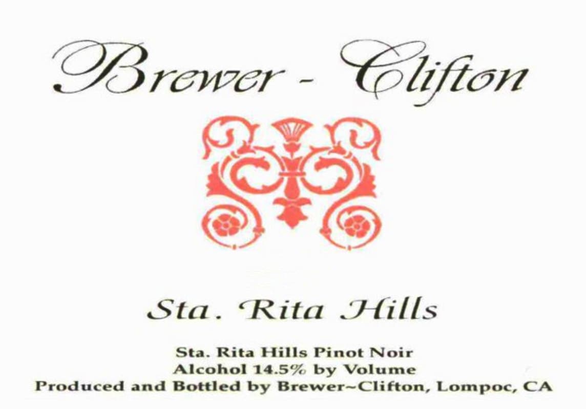 Brewer-Clifton Sta. Rita Hills Pinot Noir 2011 Front Label