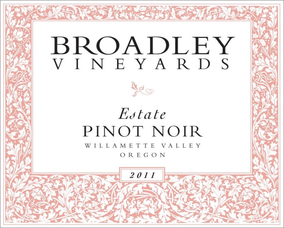 Broadley Estate Pinot Noir 2011 Front Label