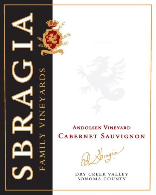 Sbragia Andolsen Vineyard Cabernet Sauvignon 2011 Front Label