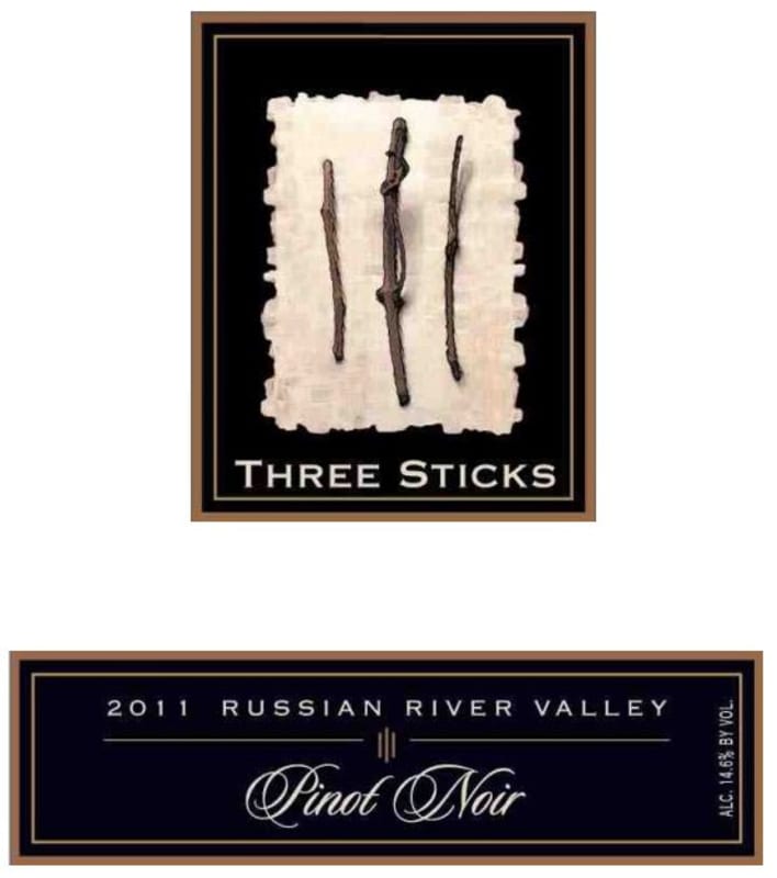 Three Sticks Russian River Pinot Noir 2011 Front Label