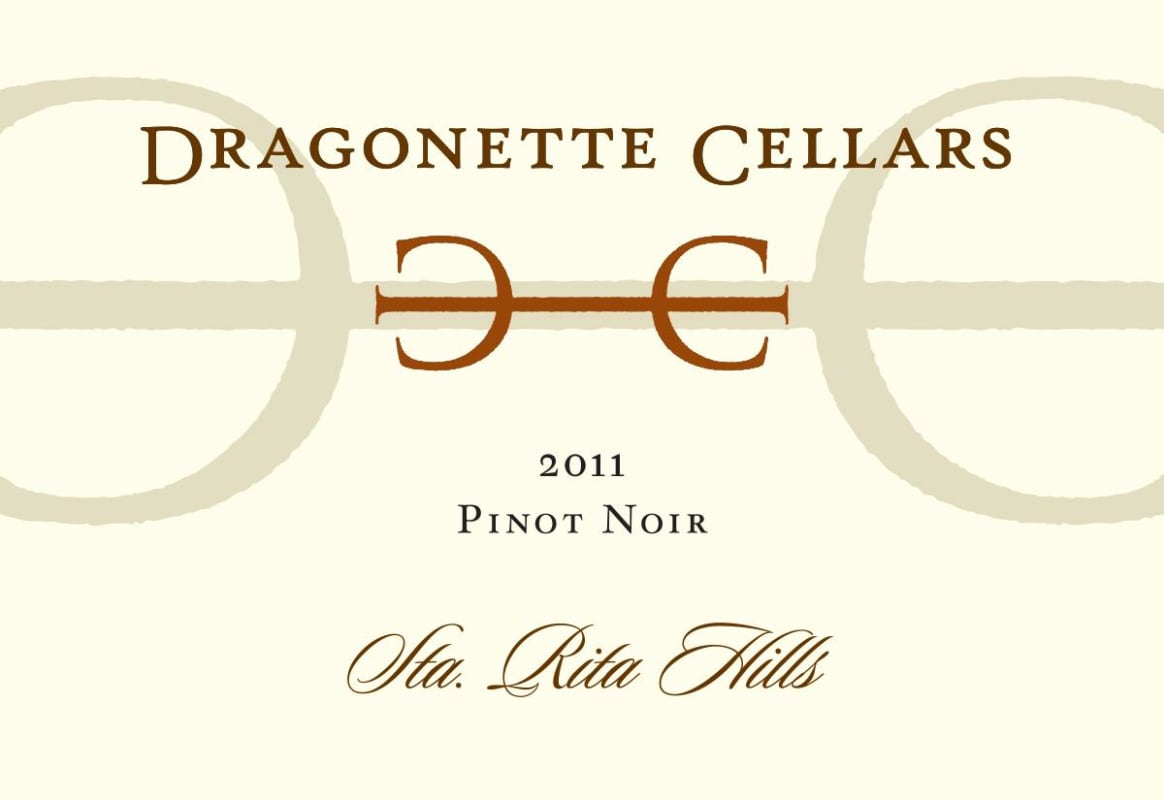 Dragonette Cellars Sta. Rita Hills Pinot Noir 2011 Front Label