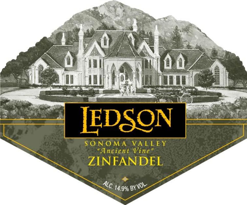Ledson Winery & Vineyards Ancient Vine Zinfandel 2012 Front Label