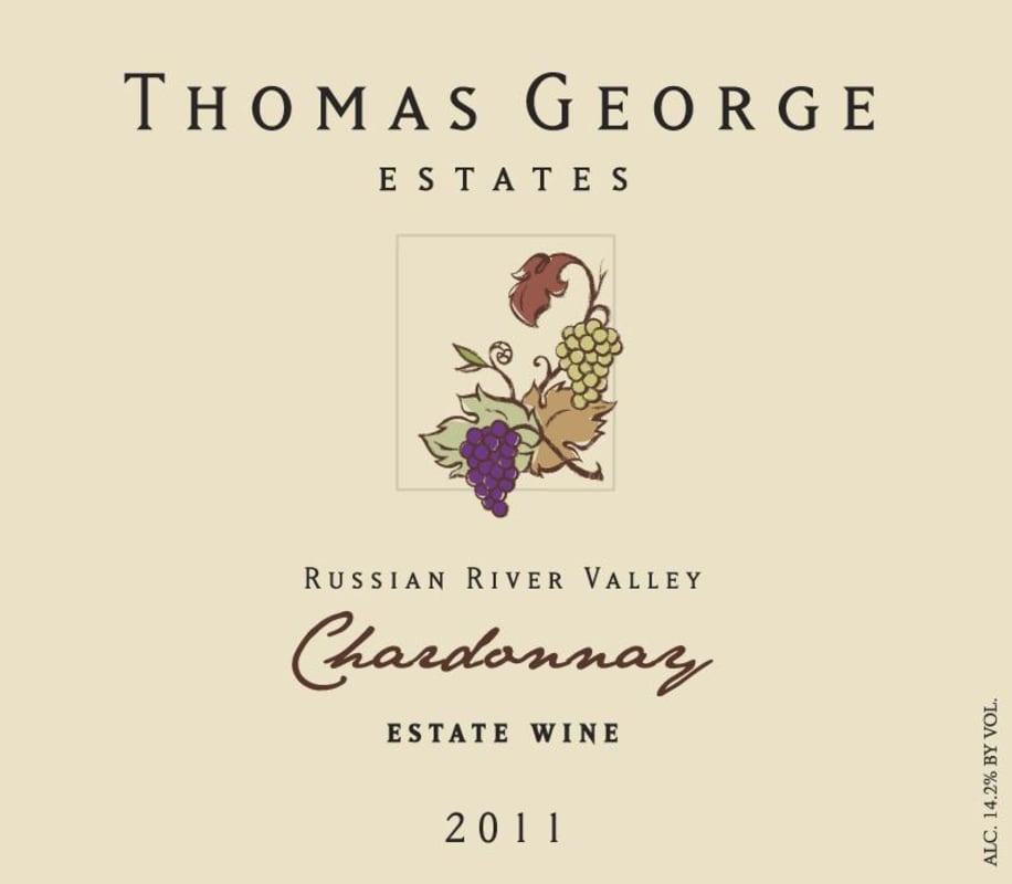 Thomas George Estate Chardonnay 2011 Front Label