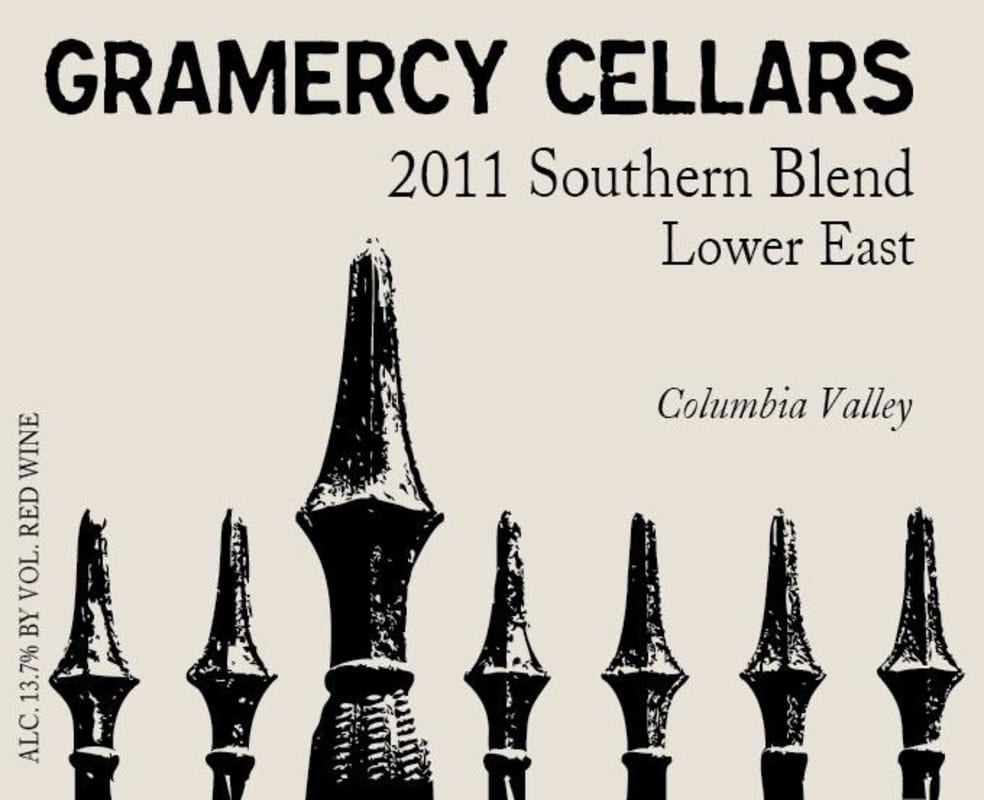 Gramercy Cellars Southern Blend 2011 Front Label