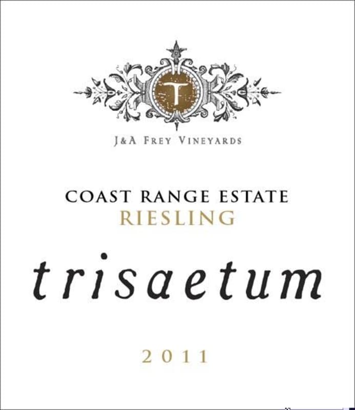 Trisaetum Coast Range Estate Riesling 2011 Front Label