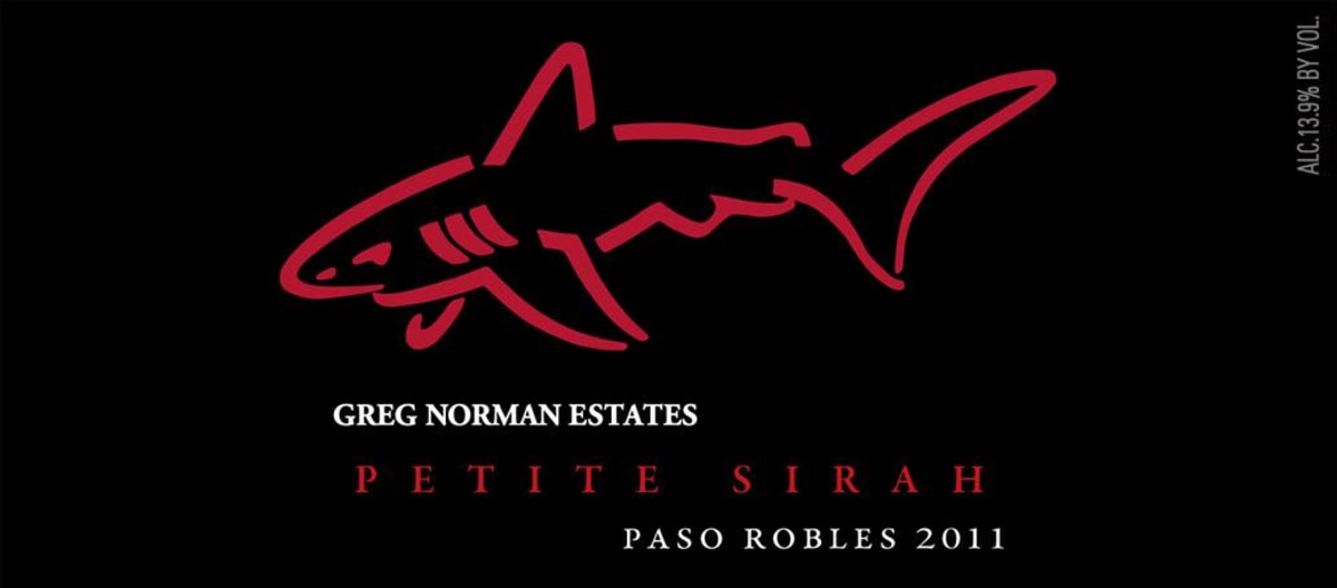Greg Norman Estates Petite Sirah 2011 Front Label