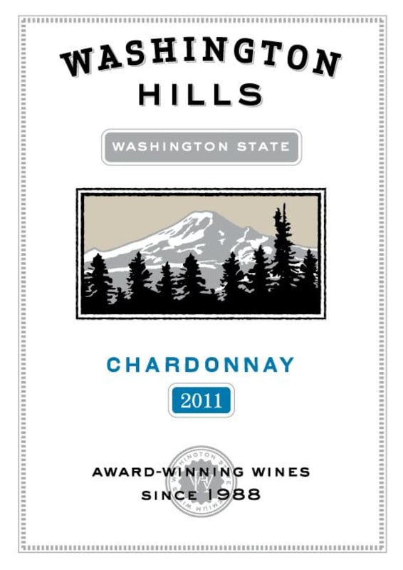 Washington Hills Chardonnay 2011 Front Label