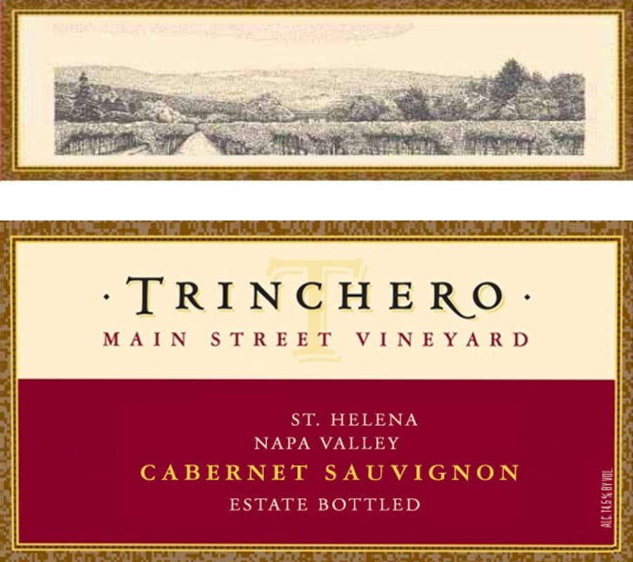 Trinchero Main Street Vineyard Cabernet Sauvignon 2011 Front Label