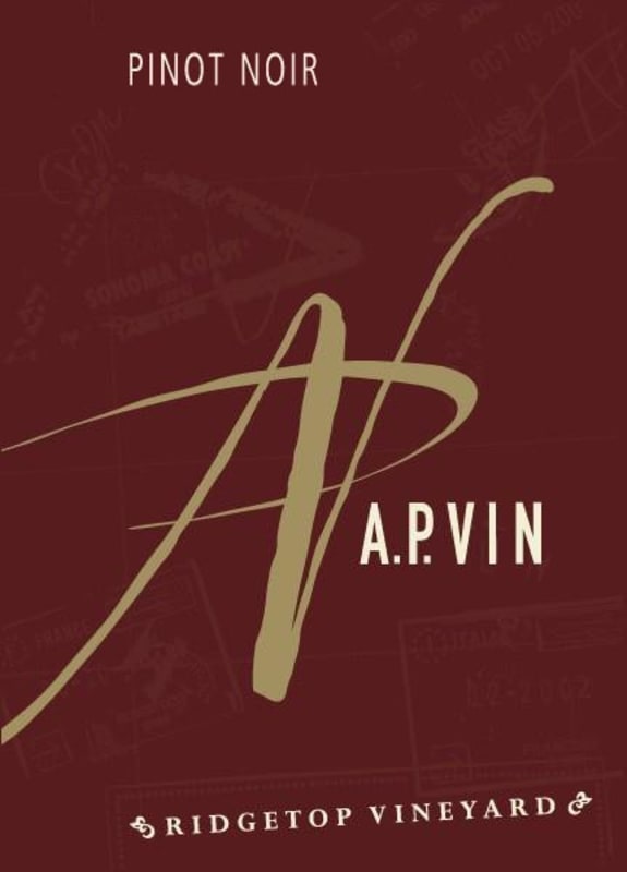 A.P. Vin Ridgetop Vineyard Pinot Noir 2011 Front Label