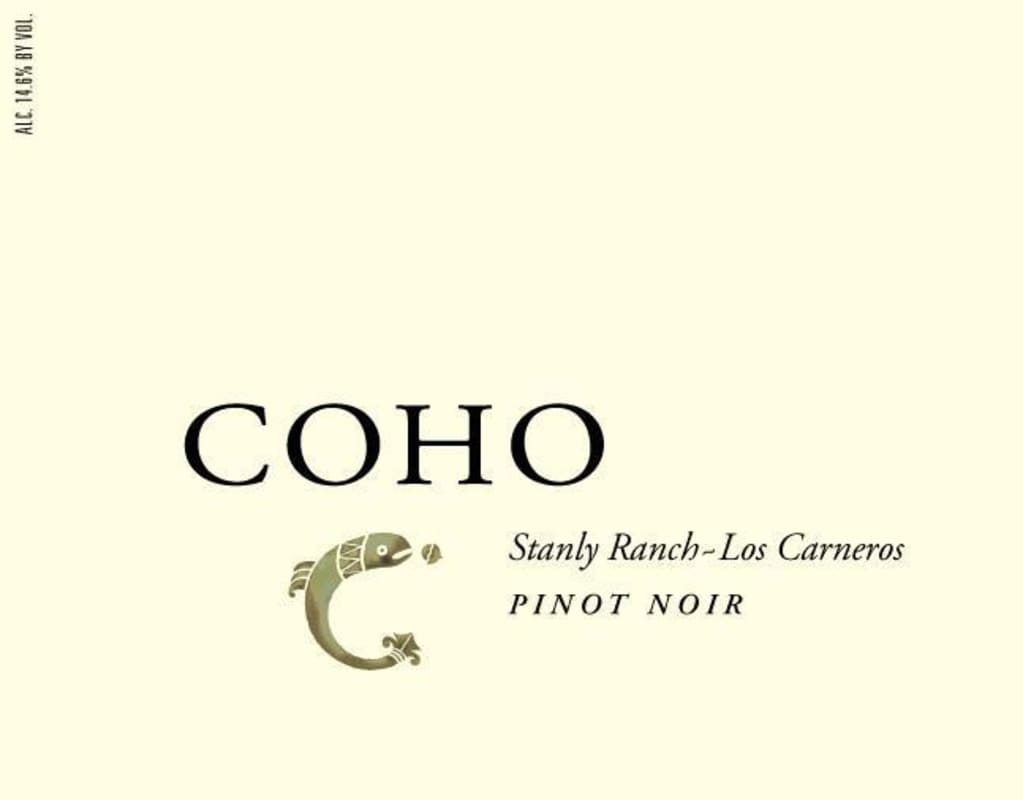Coho Stanly Ranch Pinot Noir 2011 Front Label