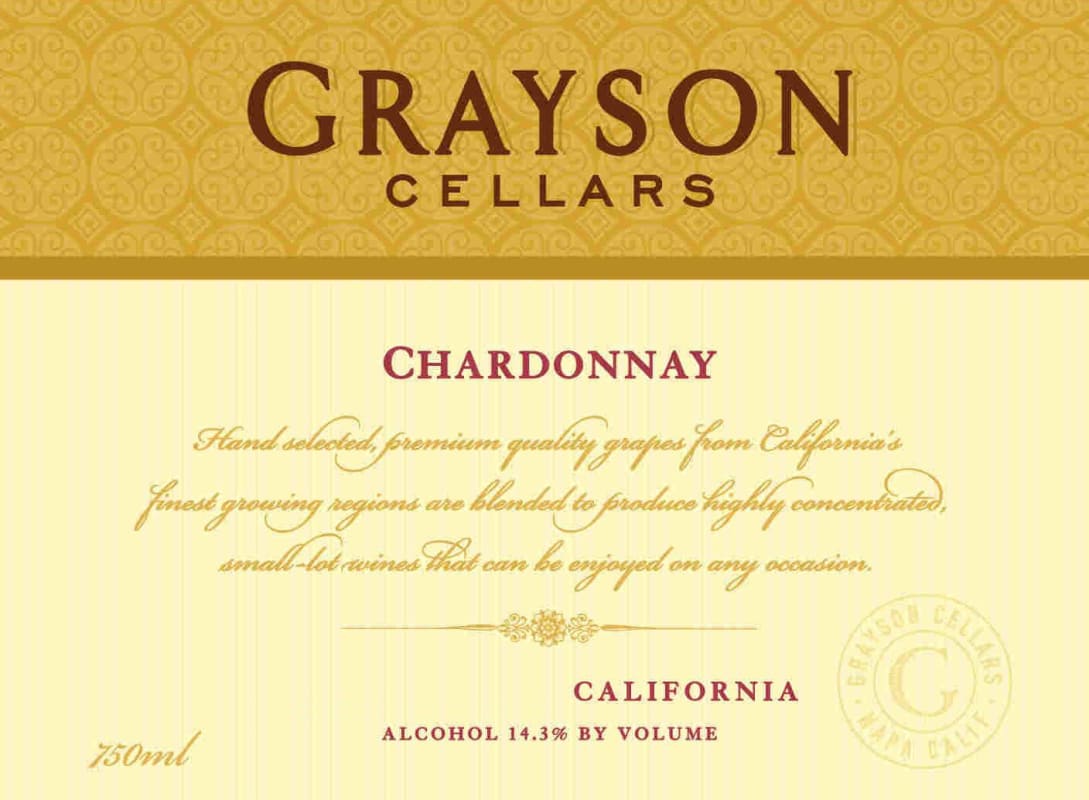 Grayson Cellars Chardonnay 2011 Front Label