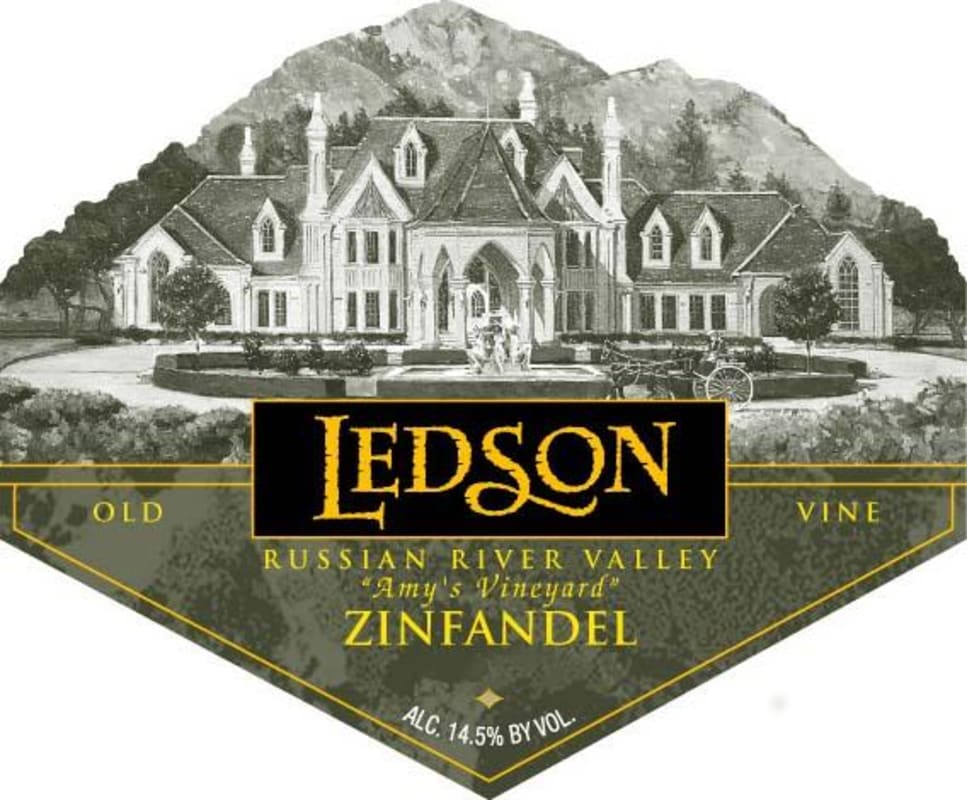 Ledson Winery & Vineyards Amys Vineyard Old Vine Zinfandel 2012 Front Label