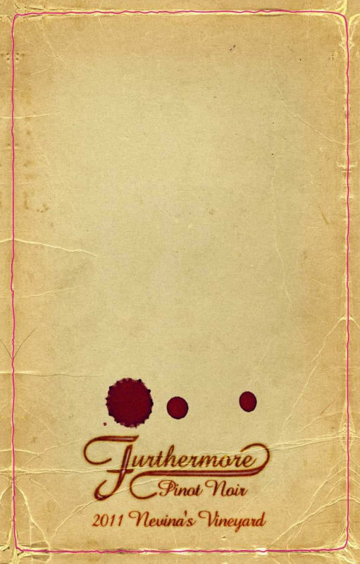 Furthermore Nevina's Vineyard Pinot Noir 2011 Front Label