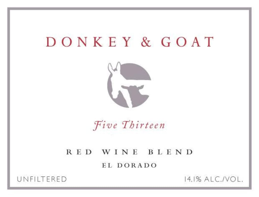 Donkey & Goat Five Thirteen 2011 Front Label
