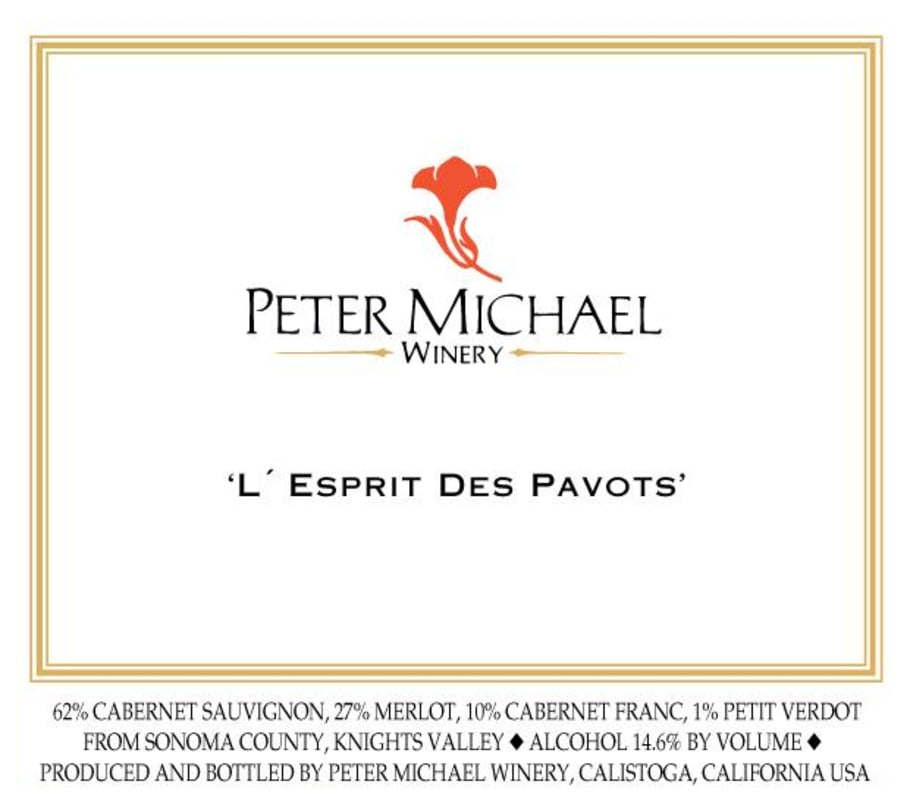 Peter Michael L'Esprit des Pavots 2011 Front Label