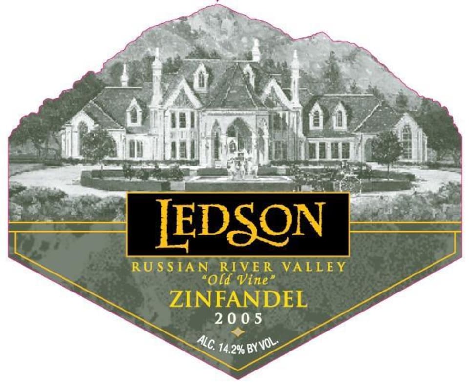 Ledson Winery & Vineyards Old Vine Zinfandel 2005 Front Label