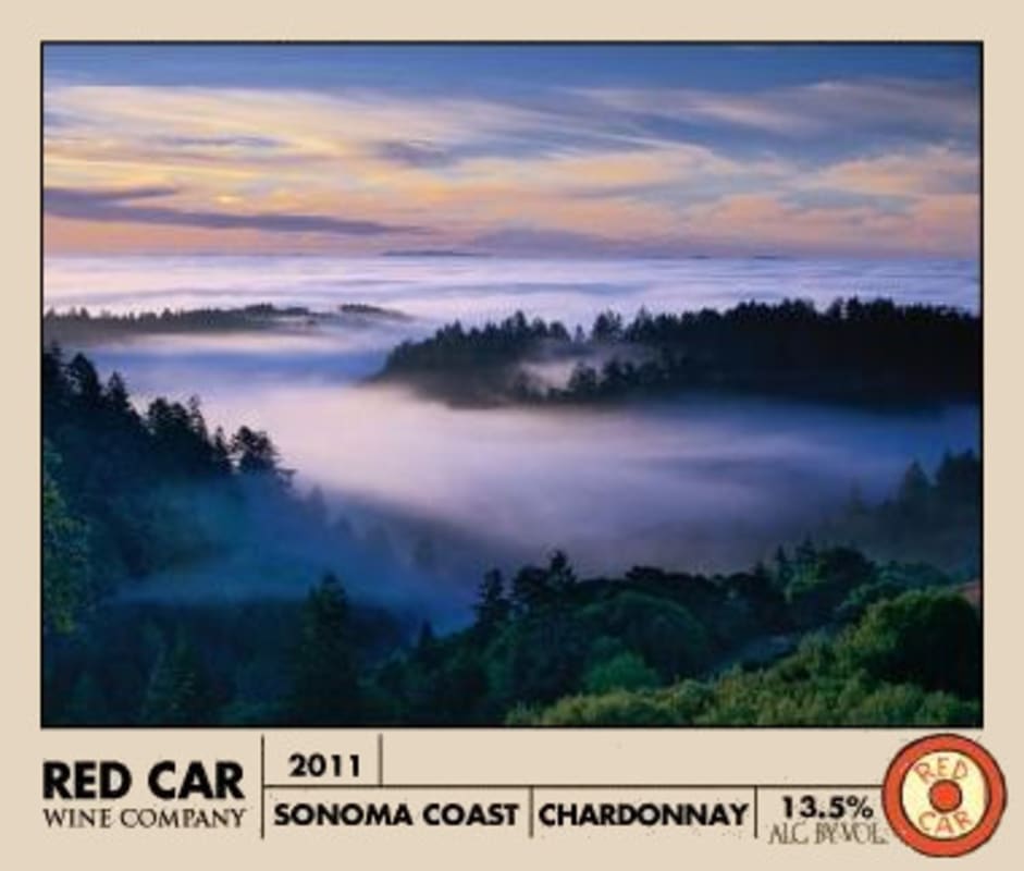 Red Car Sonoma Coast Chardonnay 2011 Front Label