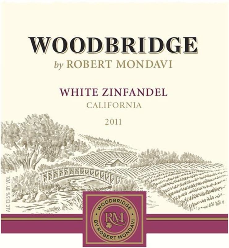 Woodbridge White Zinfandel 2011 Front Label