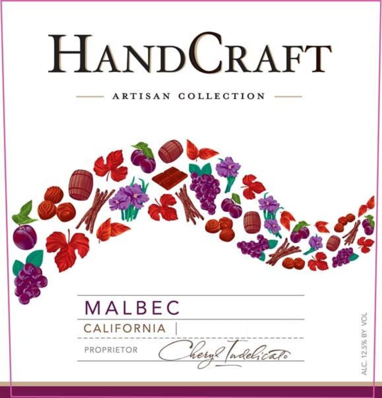 HandCraft Malbec 2011 Front Label