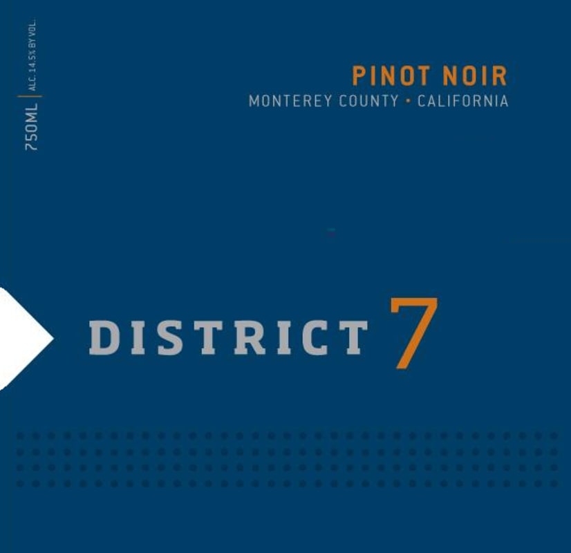 District 7 Pinot Noir 2011 Front Label