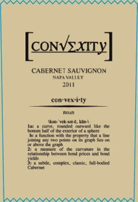 Convexity Cabernet Sauvignon 2011 Front Label