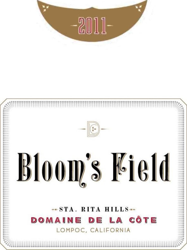 Domaine de la Cote Bloom's Field Pinot Noir 2011 Front Label