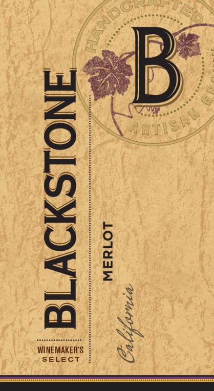 Blackstone Winemaker's Select Merlot 2012 Front Label