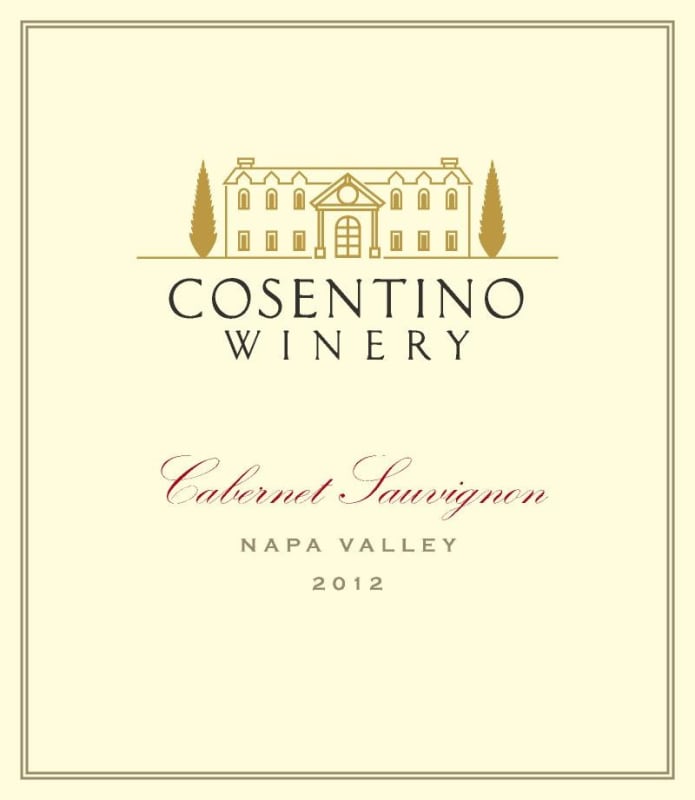 Cosentino Napa Valley Cabernet Sauvignon 2012 Front Label