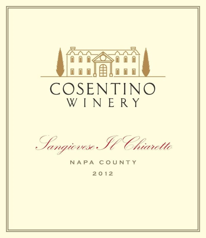 Cosentino Il Chiaretto Sangiovese 2012 Front Label