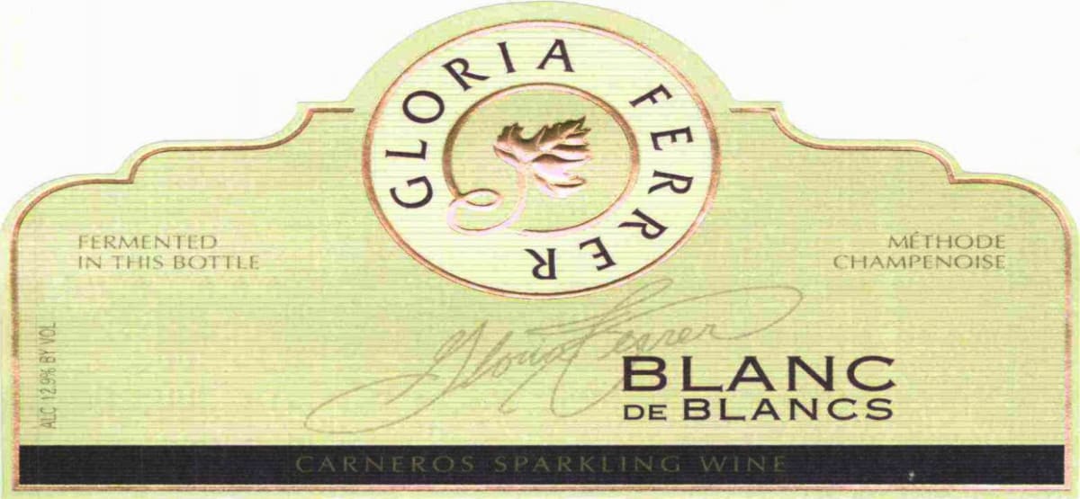 Gloria Ferrer Blanc de Blancs 2012 Front Label