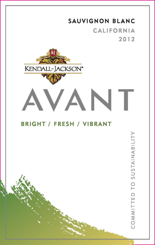 Kendall-Jackson Avant Sauvignon Blanc 2012 Front Label