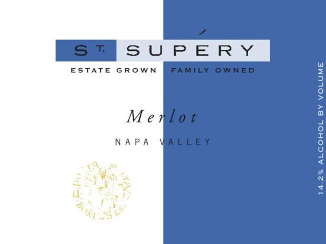St. Supery Merlot 2012 Front Label