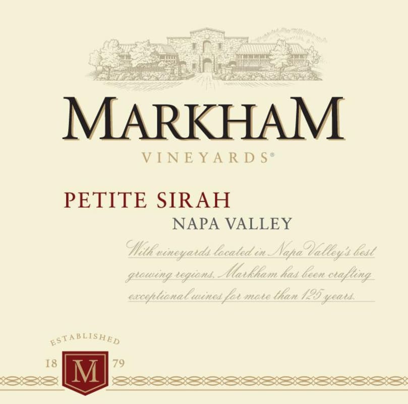Markham Petite Sirah 2012 Front Label