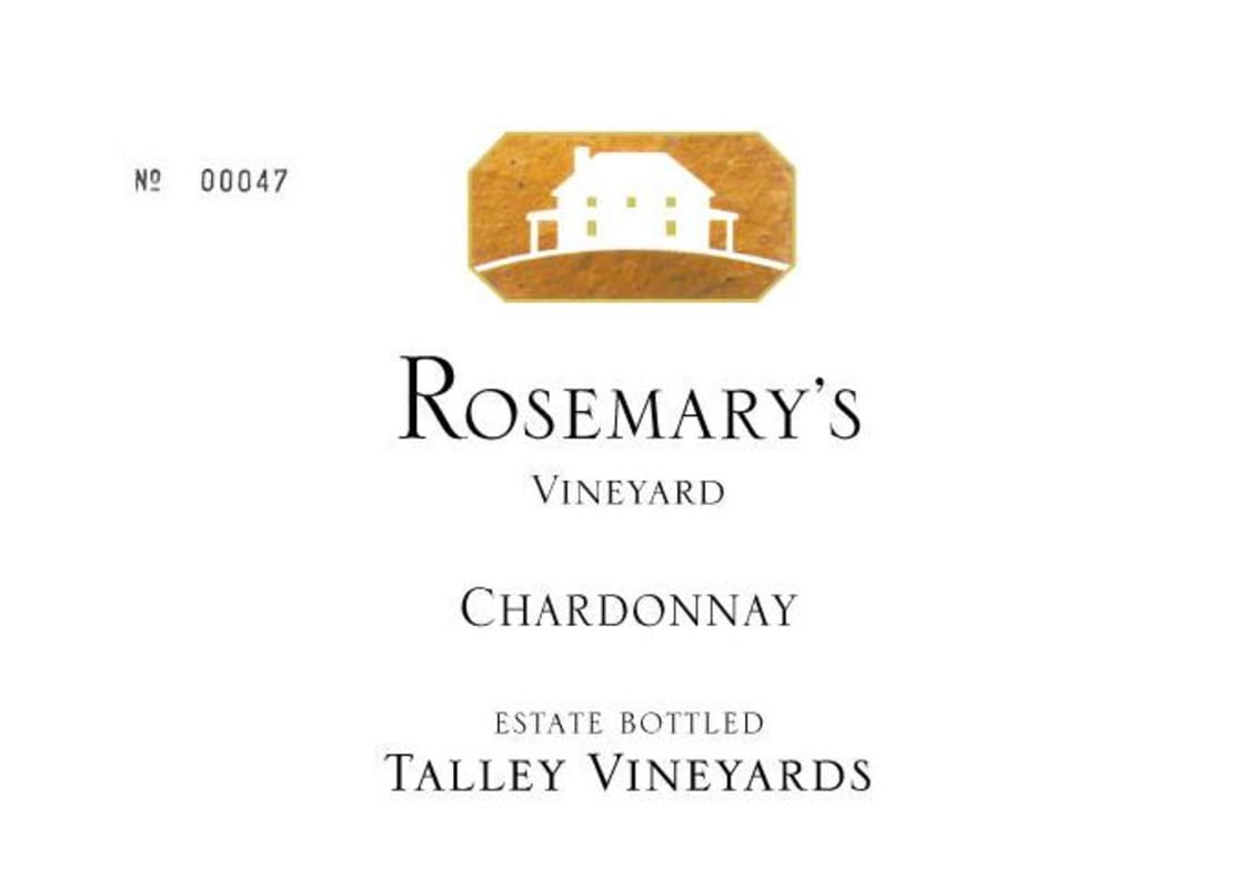 Talley Rosemary's Vineyard Chardonnay 2012 Front Label
