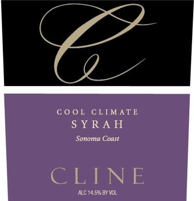 Cline Cool Climate Syrah 2012 Front Label