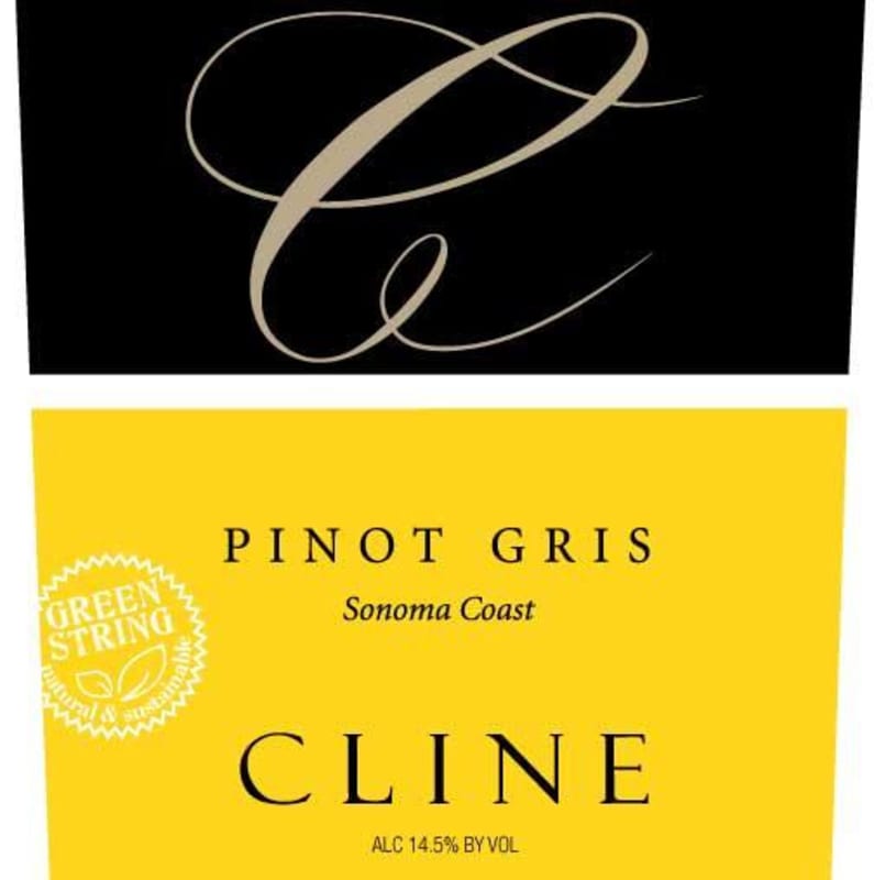Cline Pinot Gris 2012 Front Label