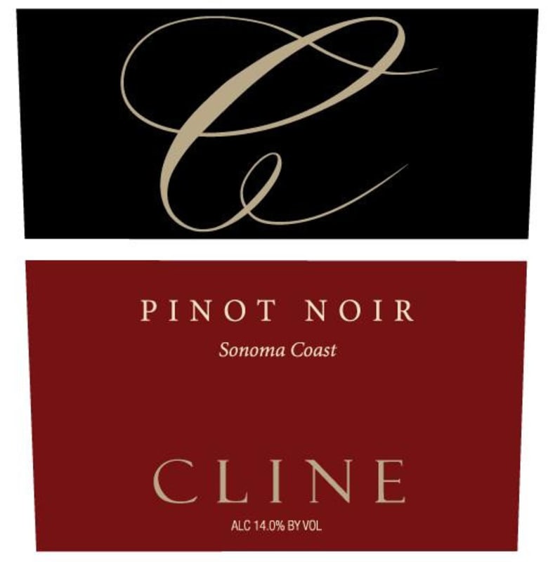 Cline Pinot Noir 2012 Front Label