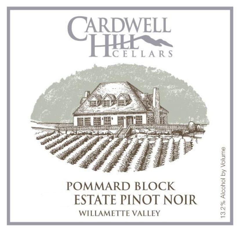 Cardwell Hill Pommard Block Estate Pinot Noir 2012 Front Label